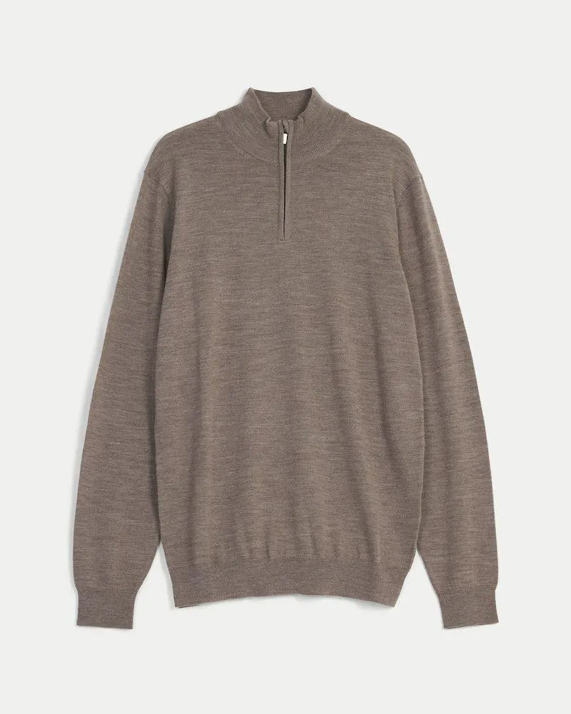 M Merino Half Zip Knit