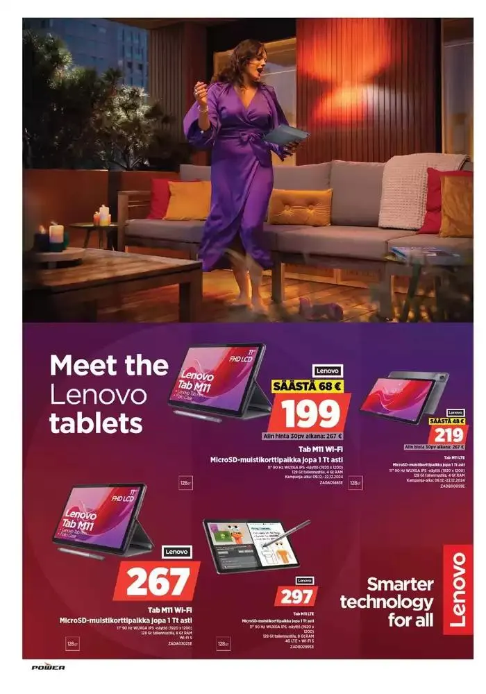 Power tarjoukset voimassa alkaen 16. joulukuuta - 5. tammikuuta 2025 - Tarjouslehti sivu 22