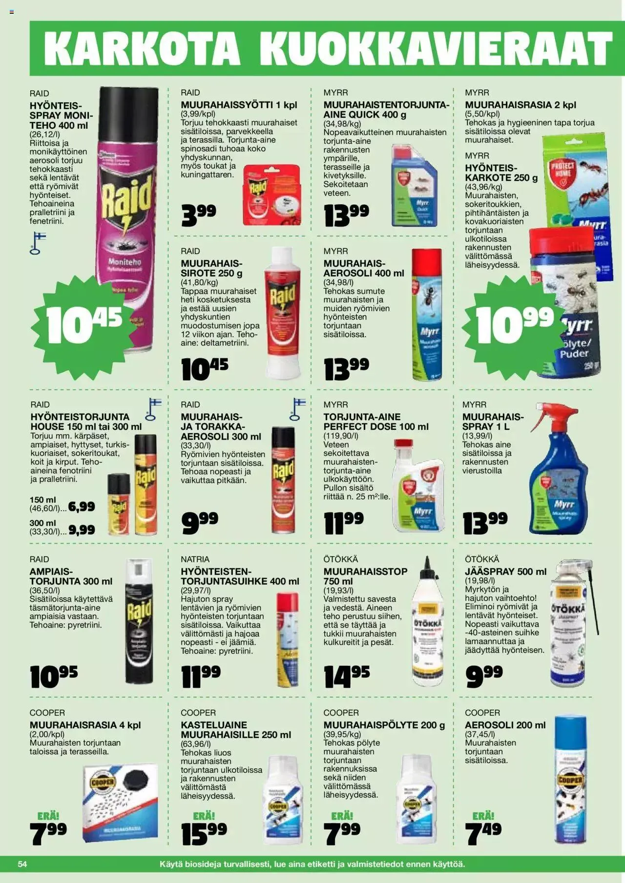 Tokmanni - Kesä 2024 voimassa alkaen 1. huhtikuuta - 31. joulukuuta 2024 - Tarjouslehti sivu 54