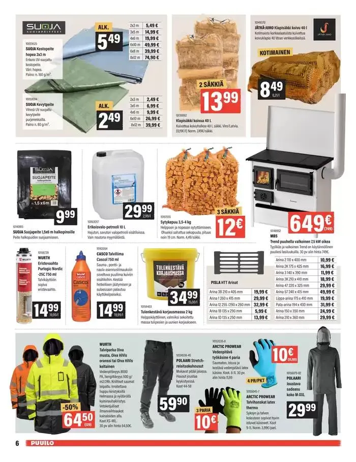 Puuiloa kaikkeen arkeen voimassa alkaen 14. lokakuuta - 28. lokakuuta 2024 - Tarjouslehti sivu 12