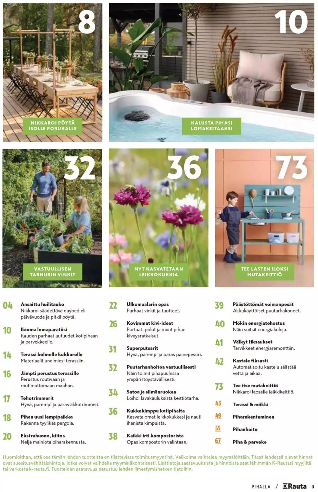 K-Rauta - Pihalla 2023 voimassa alkaen 27. maaliskuuta - 31. joulukuuta 2023 - Tarjouslehti sivu 3
