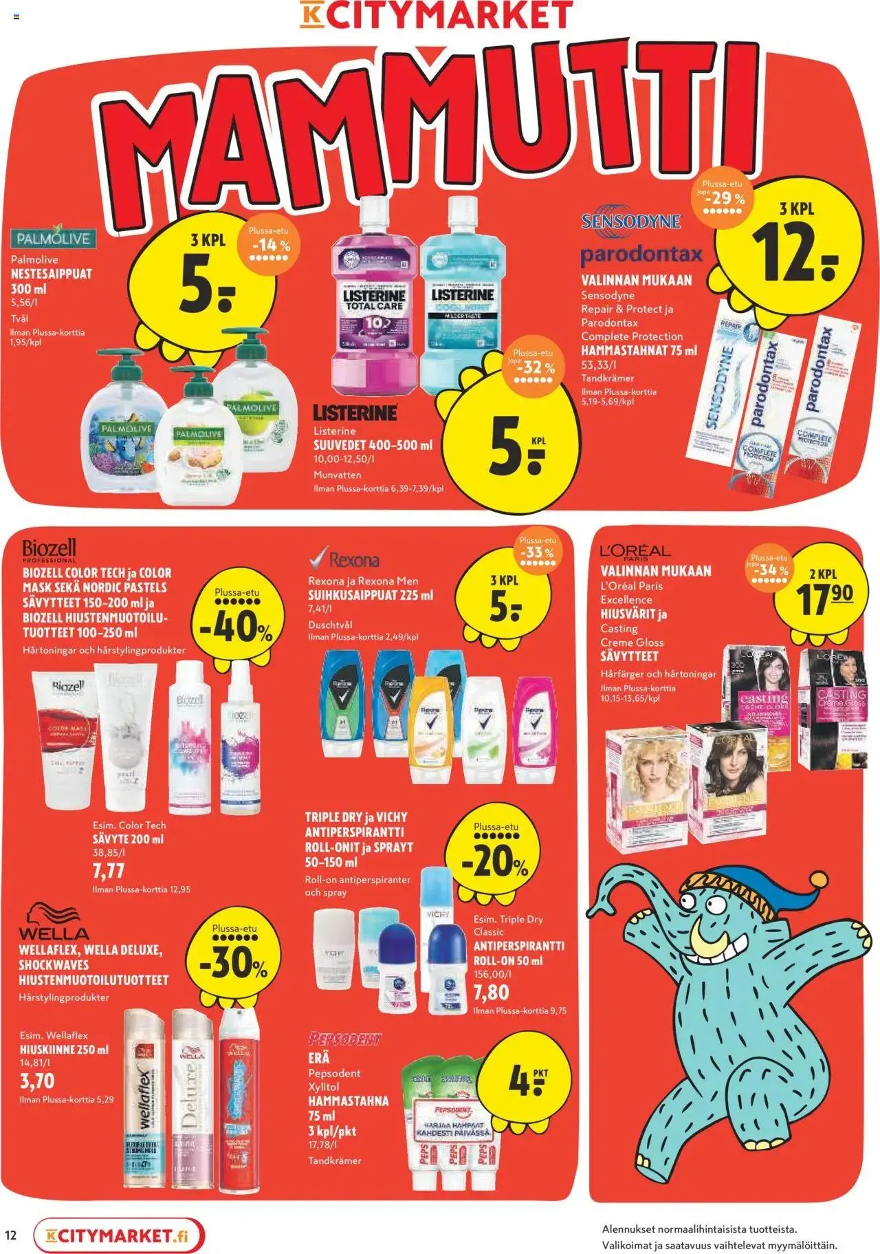 K-Citymarket tarjoukset voimassa alkaen 1. elokuuta - 11. elokuuta 2024 - Tarjouslehti sivu 12