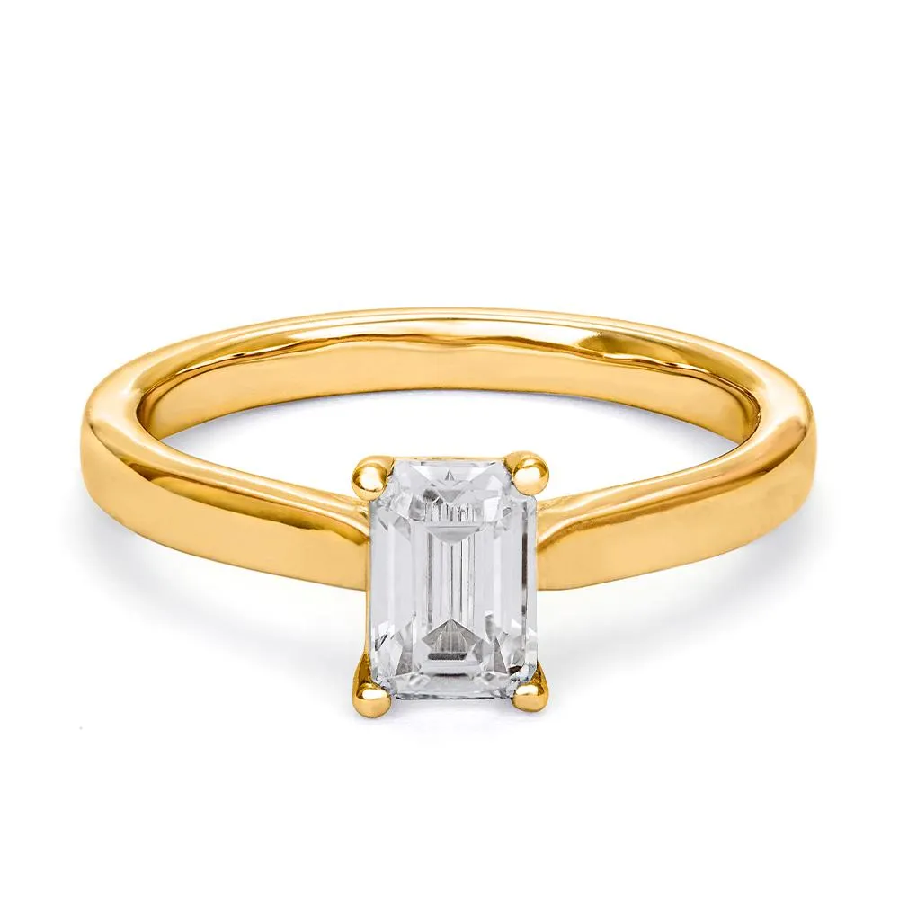 Fenia Stella laboratoriotimantti- sormus 0,75ct keltakulta