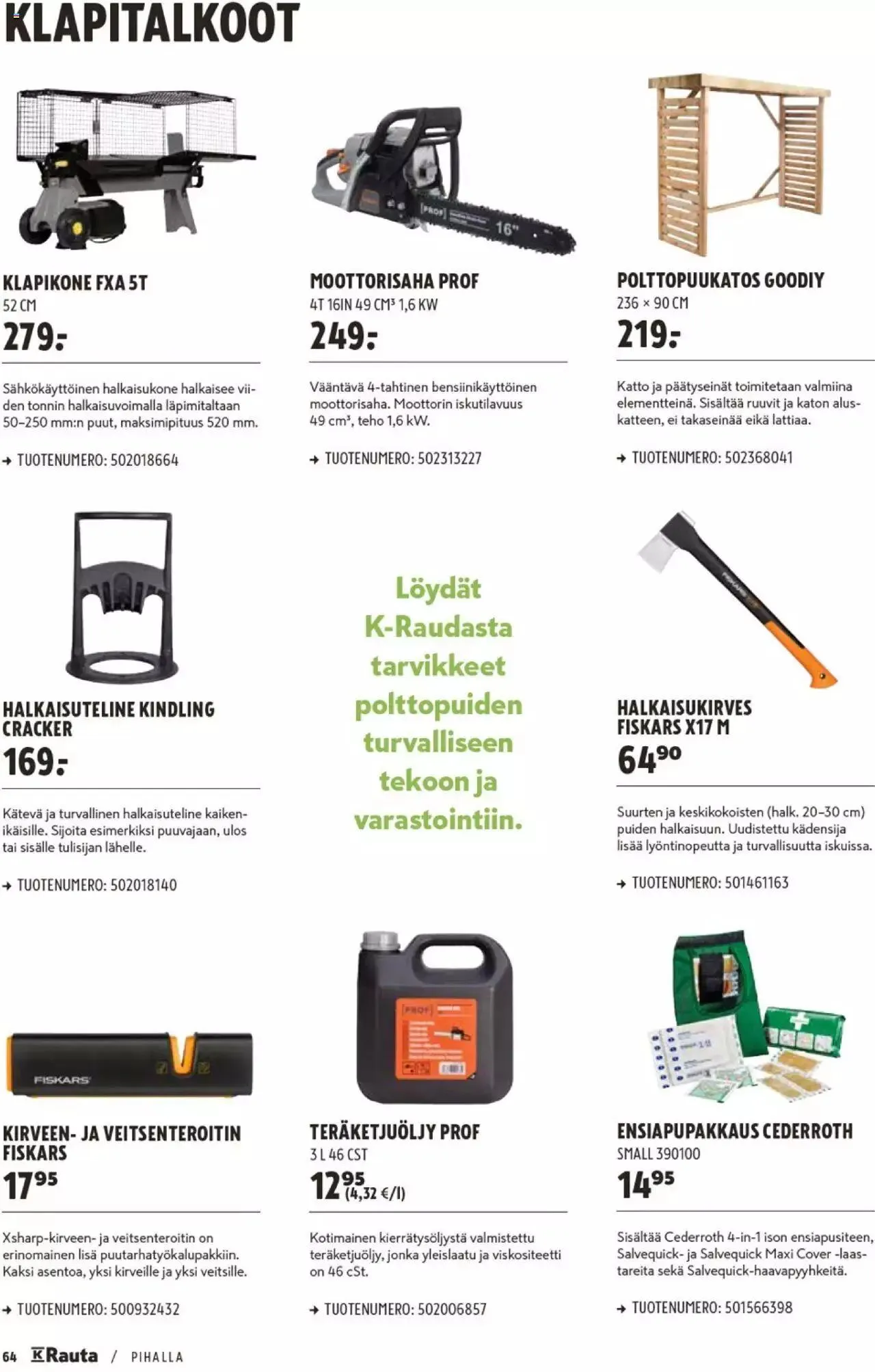 K-Rauta - Pihalla 2023 voimassa alkaen 27. maaliskuuta - 31. joulukuuta 2023 - Tarjouslehti sivu 64
