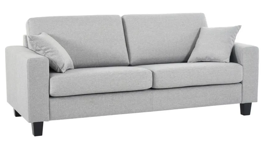 Unico JESPER-sohva, Stark-kangas (harmaa, 17 cm käsinoja, jalka 50102 tammi)