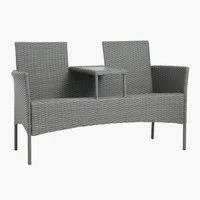 Puutarhapenkki FASTERHOLT L138xP61 harmaa