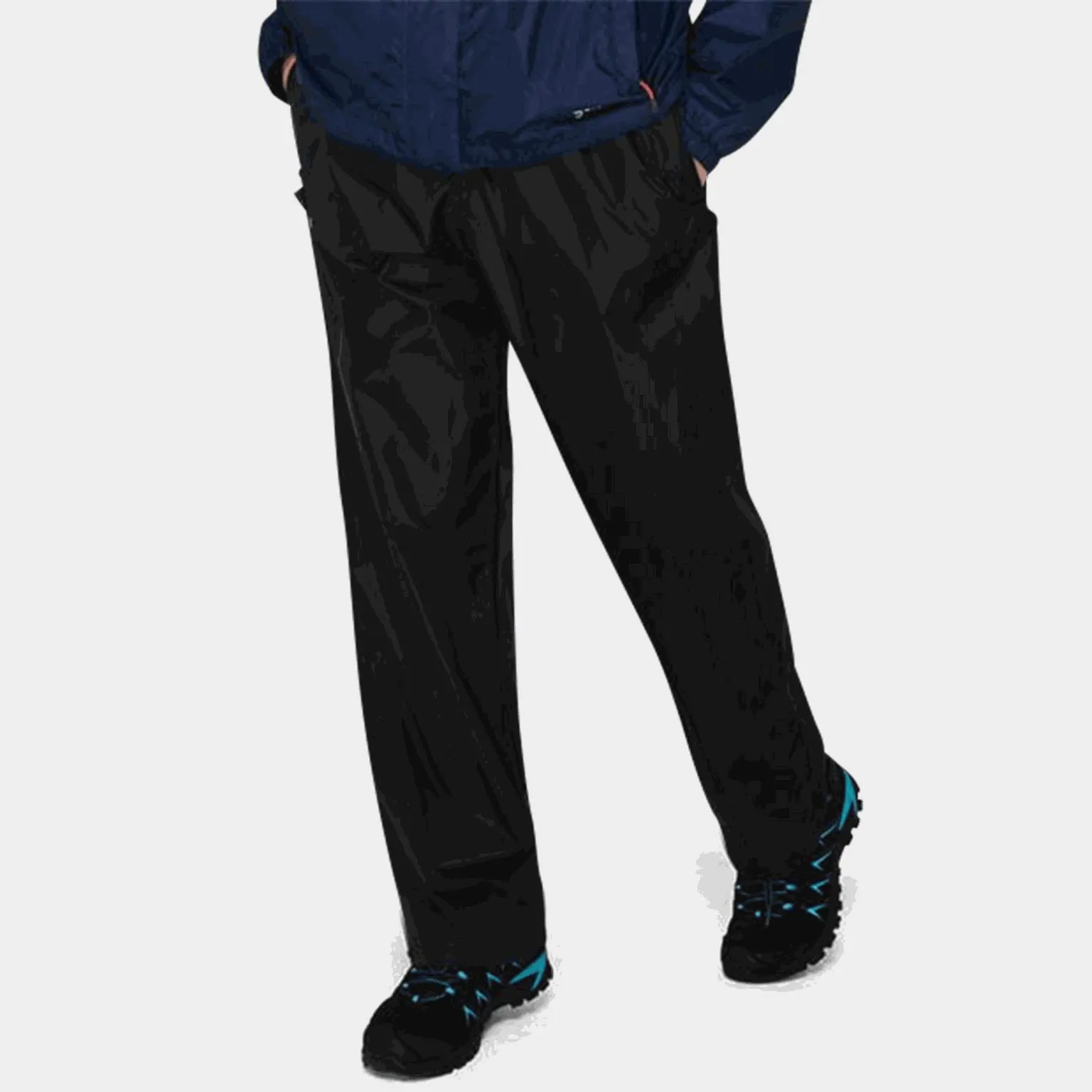 Packaway Pant Ld00, naisten sadehousut - Musta