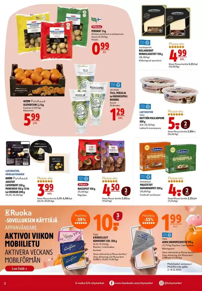 K-citymarket tarjoukset voimassa alkaen 4. joulukuuta - 18. joulukuuta 2024 - Tarjouslehti sivu 6