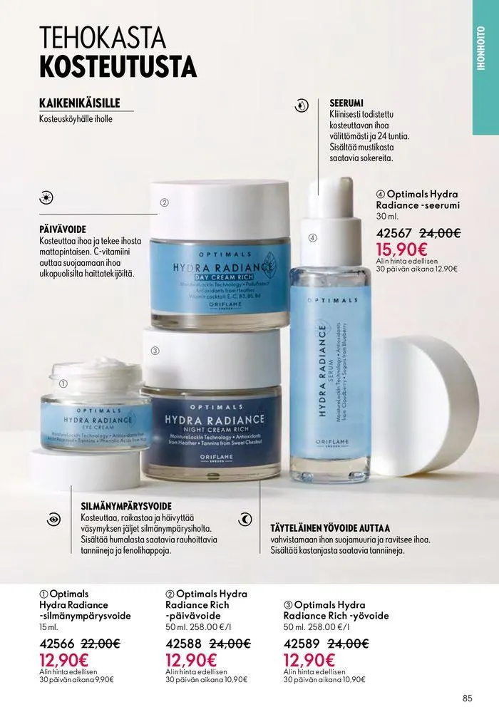 Oriflame tarjoukset voimassa alkaen 22. elokuuta - 5. syyskuuta 2024 - Tarjouslehti sivu 85