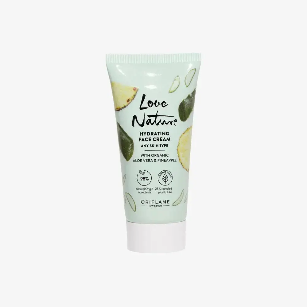 Love Nature Hydrating Organic Aloe Vera & Pineapple -kosteusvoide