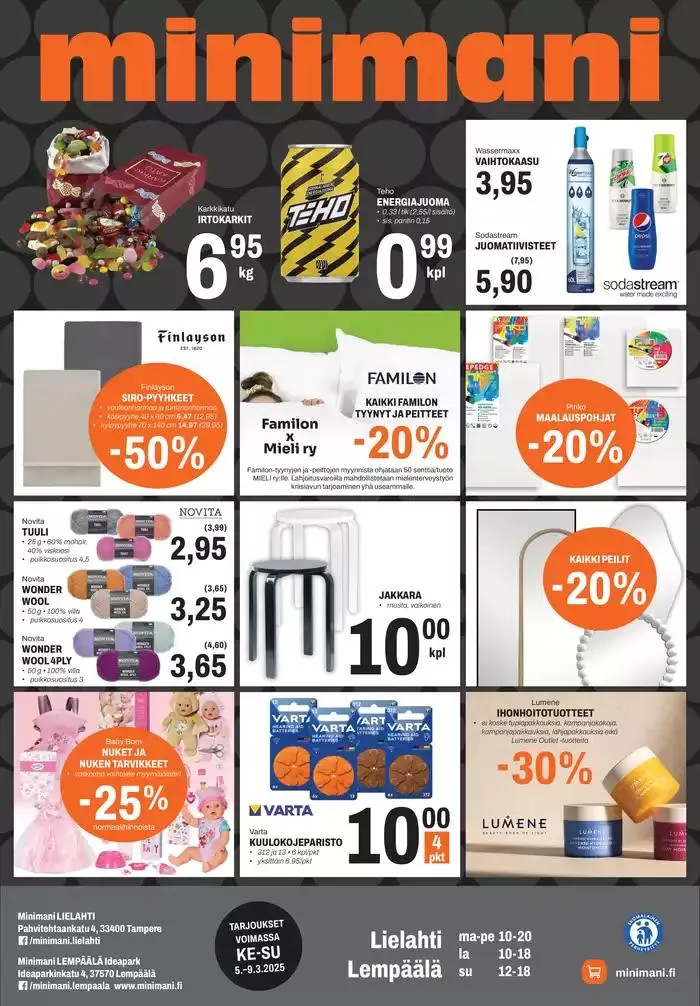 Mahtavia alennuksia valituista tuotteista - 1