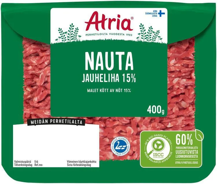 Atria Nauta Jauheliha 15% 400g