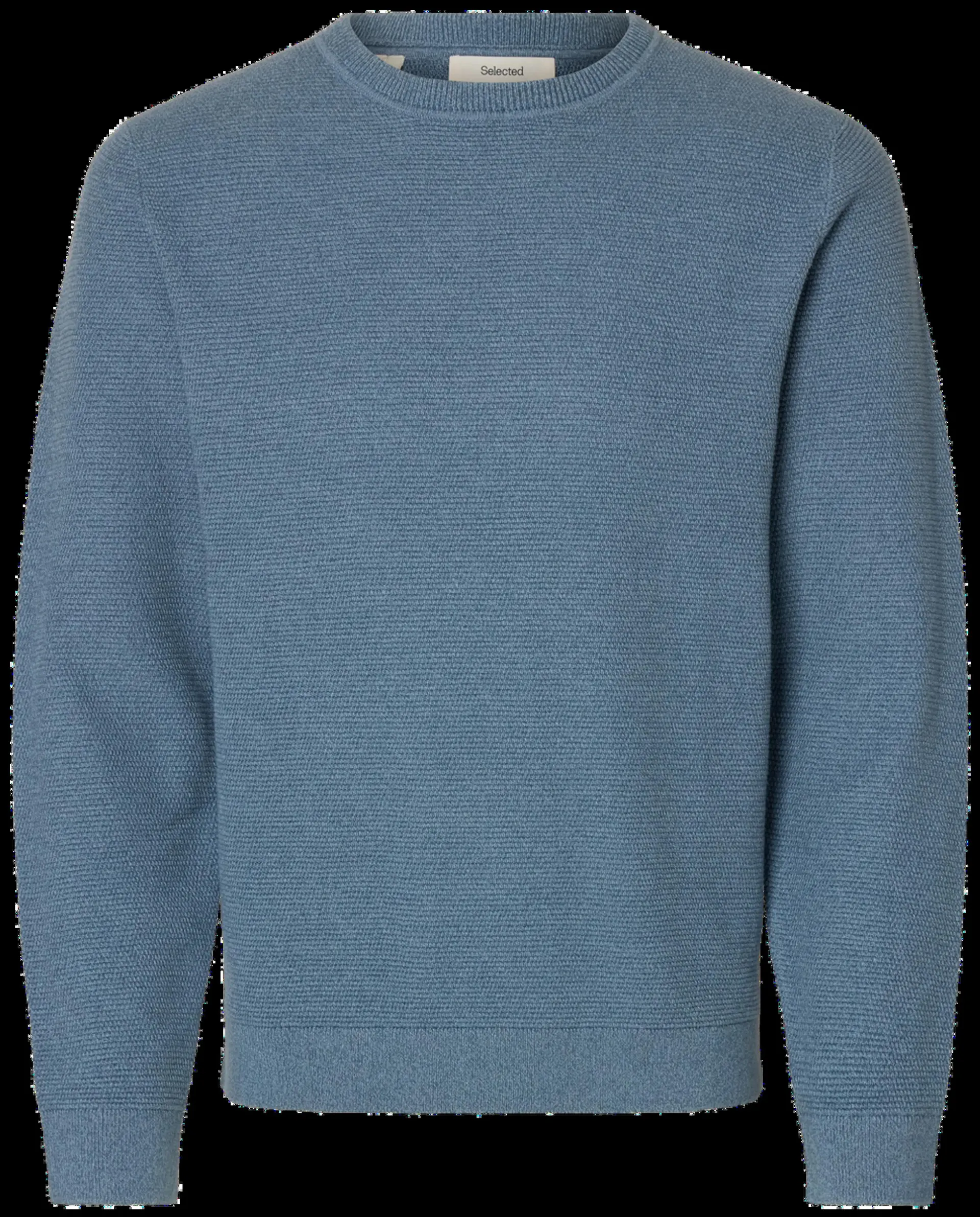 Selected Slhross ls knit structure crew neule