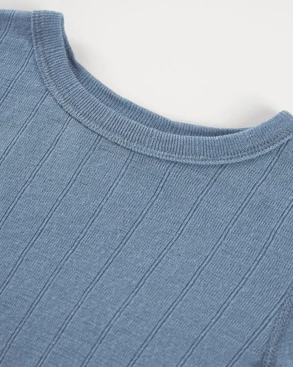 Pitkähihainen ribbineule merinovillaa