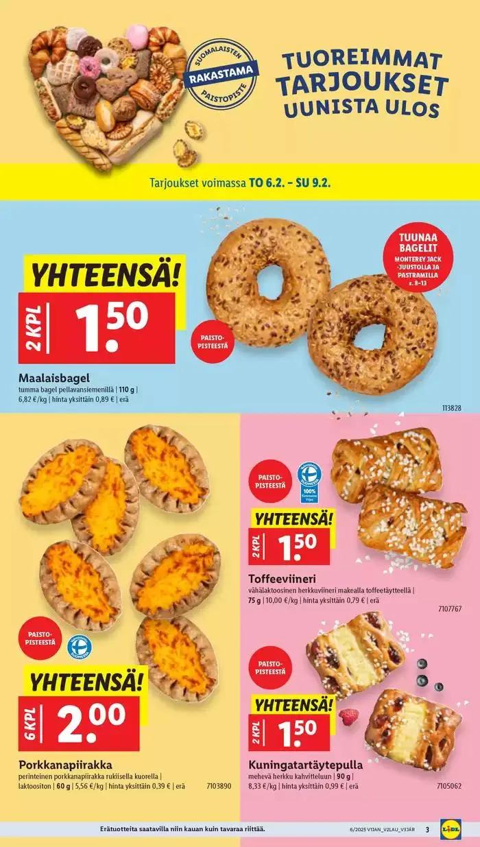 Lidl tarjoukset voimassa alkaen 3. helmikuuta - 12. helmikuuta 2025 - Tarjouslehti sivu 3
