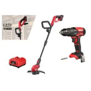 Skil 0931 AA akkutrimmeri-porakonepaketti