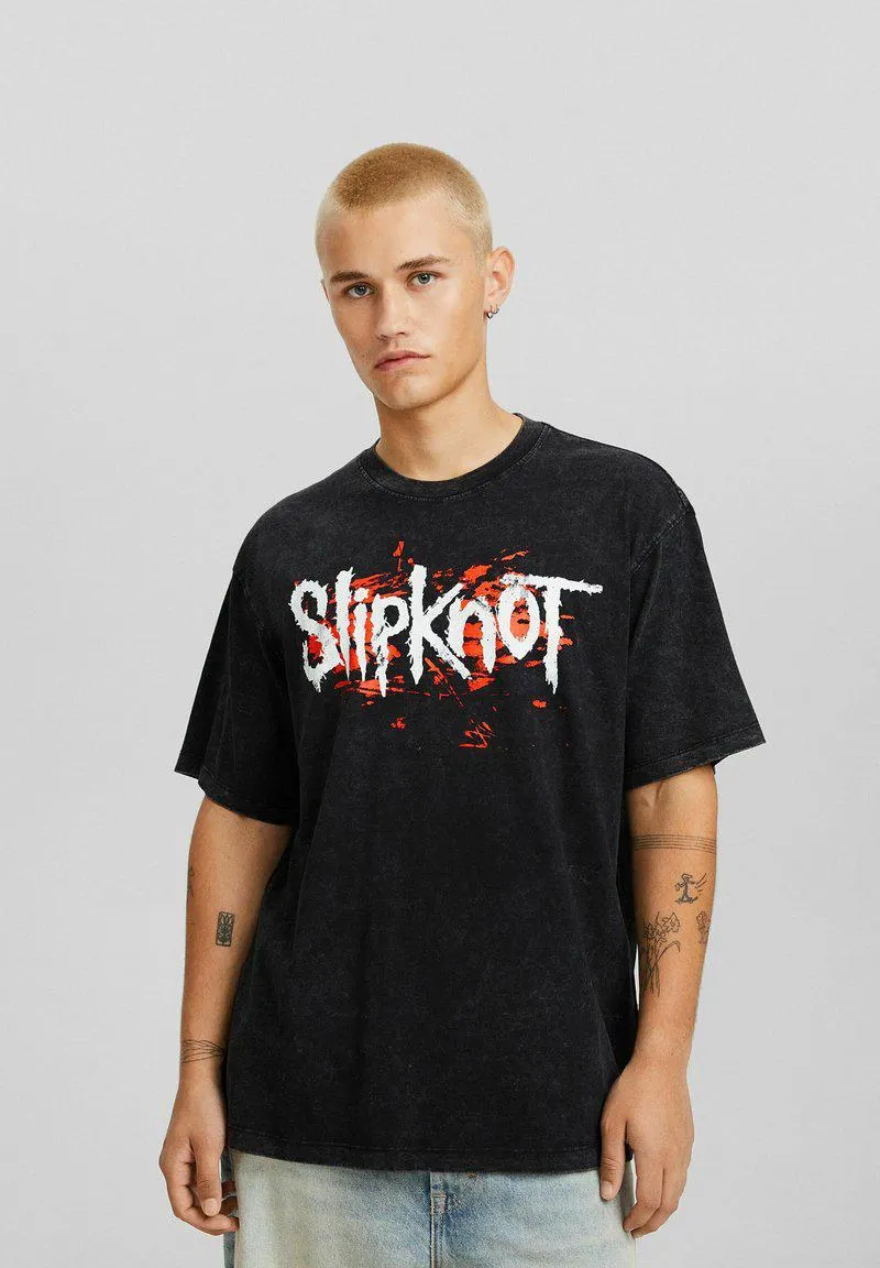 SHORT SLEEVES BOXY FIT SLIPKNOT - Printtipaita