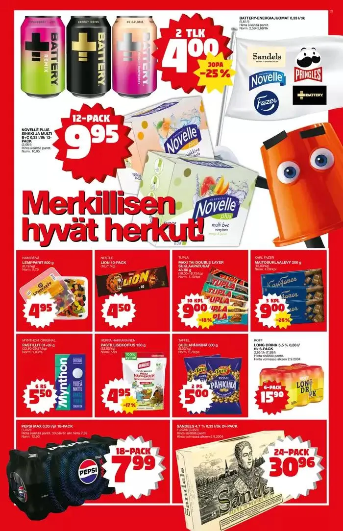 Tarjoussanomat voimassa alkaen 27. tammikuuta - 10. helmikuuta 2025 - Tarjouslehti sivu 21