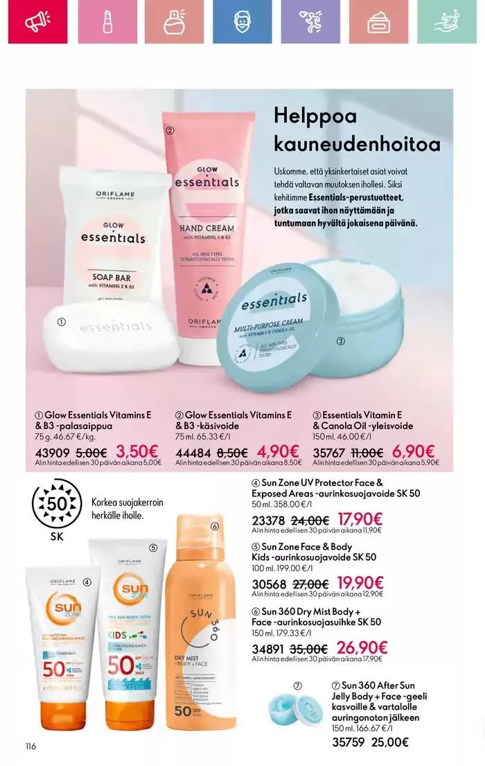 Oriflame tarjoukset voimassa alkaen 9. maaliskuuta - 29. maaliskuuta 2025 - Tarjouslehti sivu 116