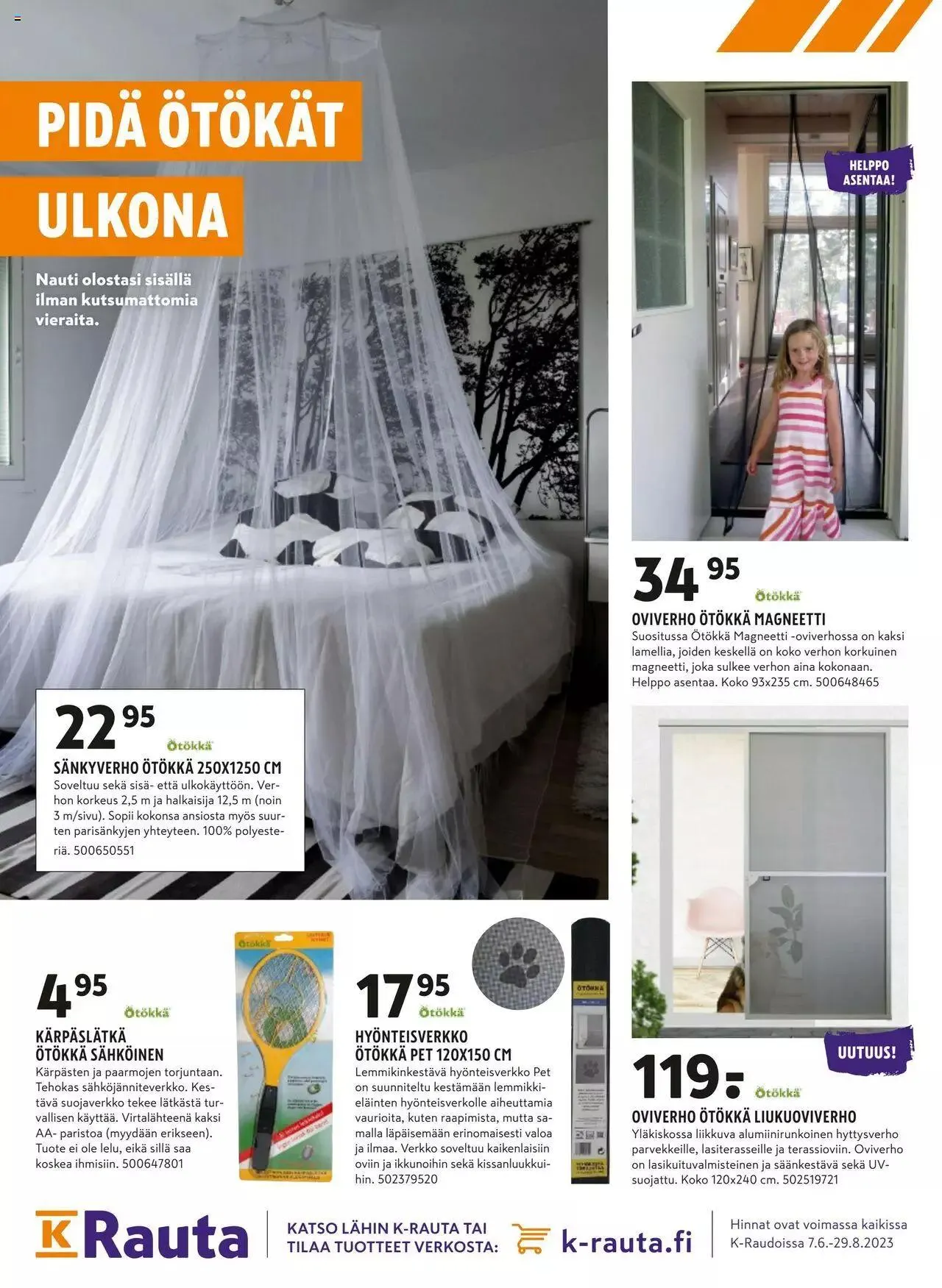 K-Market tarjoukset Pirkka 6–8/2023 voimassa alkaen 7. kesäkuuta - 29. elokuuta 2023 - Tarjouslehti sivu 105