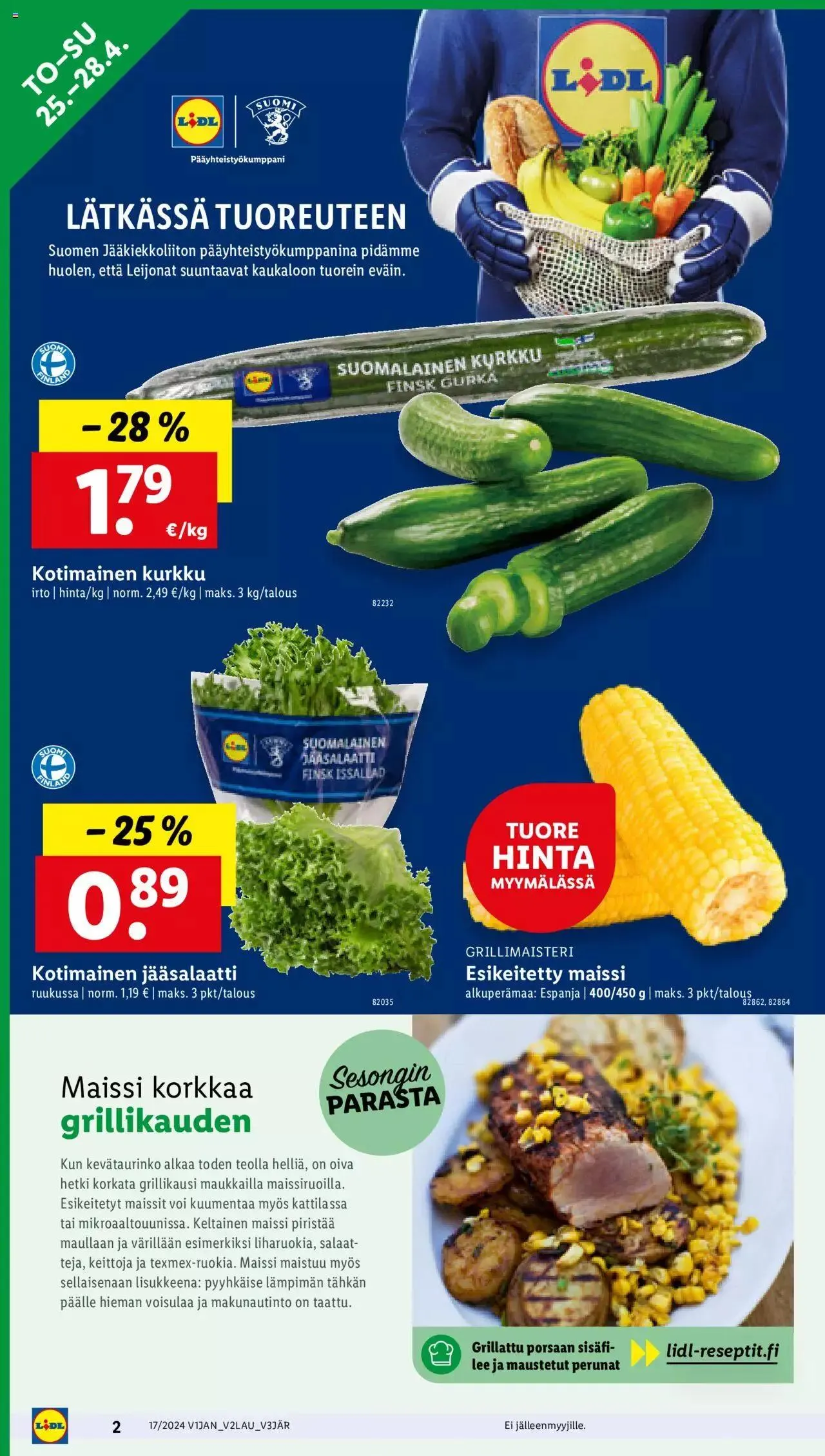 Lidl tarjoukset voimassa alkaen 25. huhtikuuta - 1. toukokuuta 2024 - Tarjouslehti sivu 4