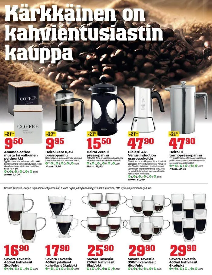 Parhaat tarjouksemme sinulle voimassa alkaen 18. syyskuuta - 2. lokakuuta 2024 - Tarjouslehti sivu 16