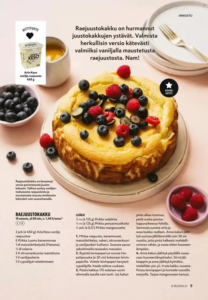 K-Ruoka 1/2025 voimassa alkaen 5. helmikuuta - 19. helmikuuta 2025 - Tarjouslehti sivu 9