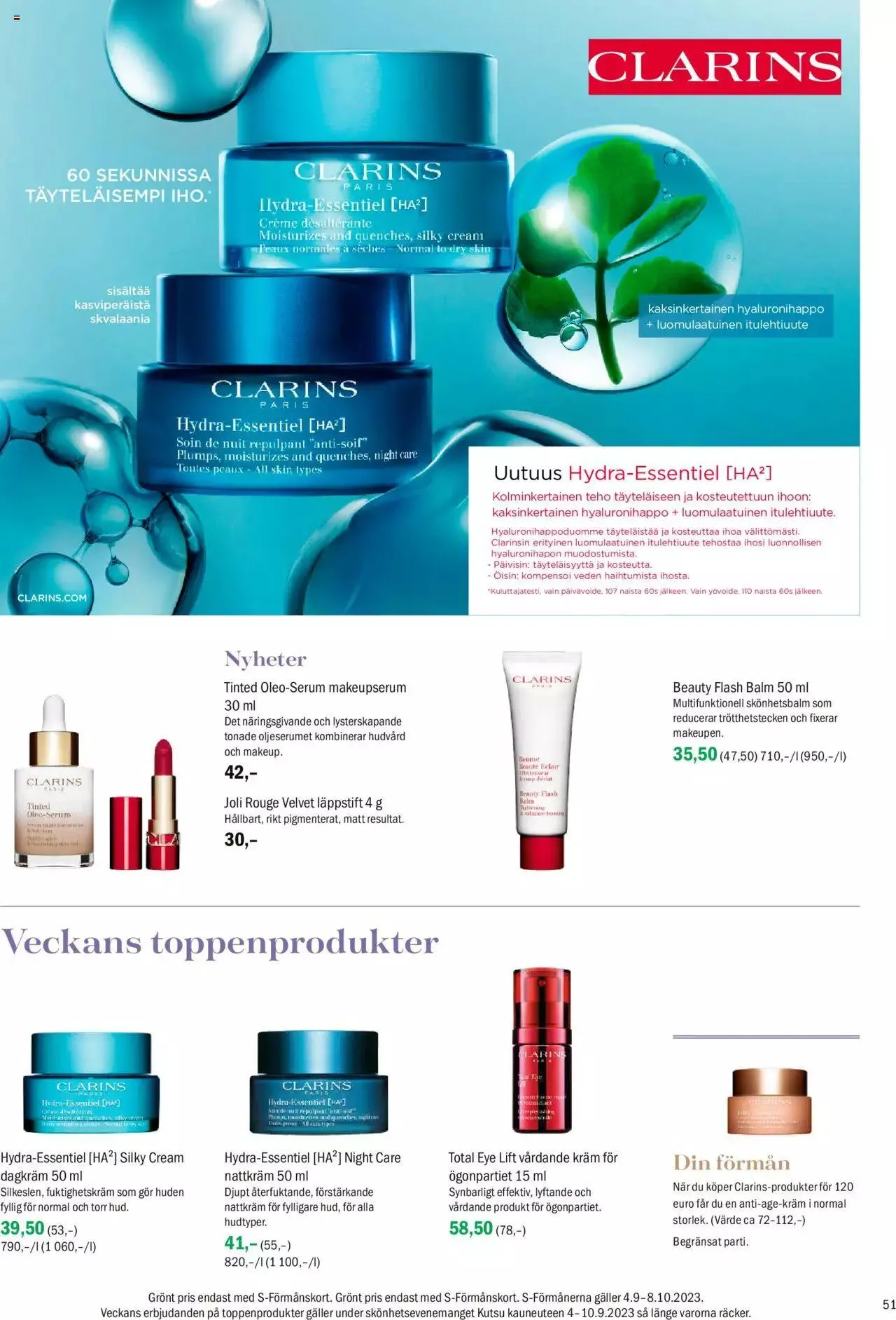 Sokos - Sokos kuvasto ruotsi syyskuu 2023 voimassa alkaen 4. syyskuuta - 8. lokakuuta 2023 - Tarjouslehti sivu 51