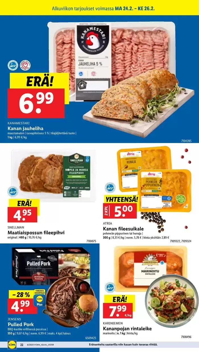 Huippudiilit ja alennukset voimassa alkaen 17. helmikuuta - 26. helmikuuta 2025 - Tarjouslehti sivu 24