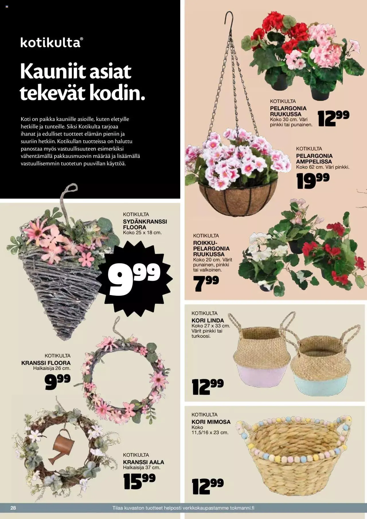 Tokmanni - Kesä 2024 voimassa alkaen 1. huhtikuuta - 31. joulukuuta 2024 - Tarjouslehti sivu 28