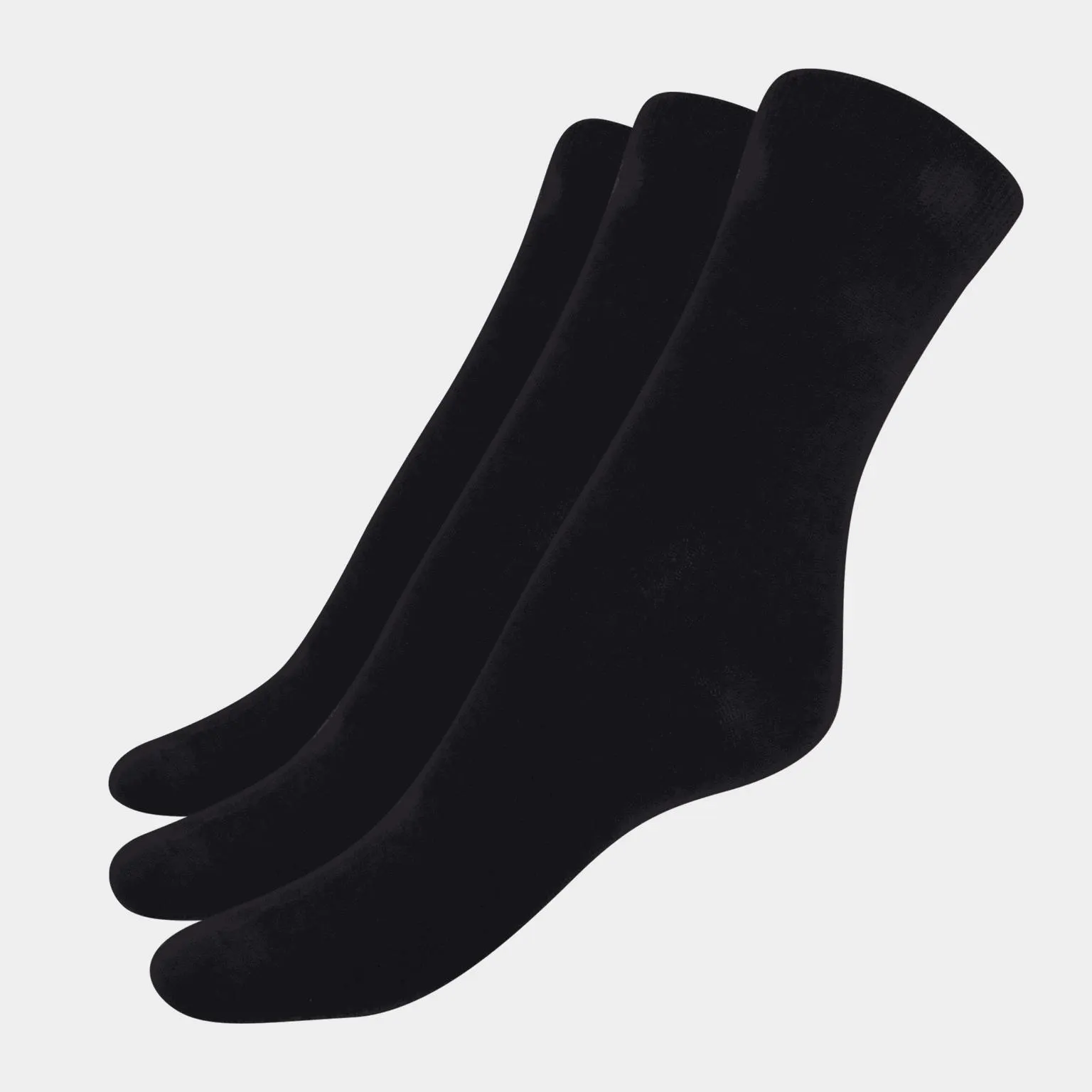 Essential Everyday Wool Sock 3pk, sukat - Musta