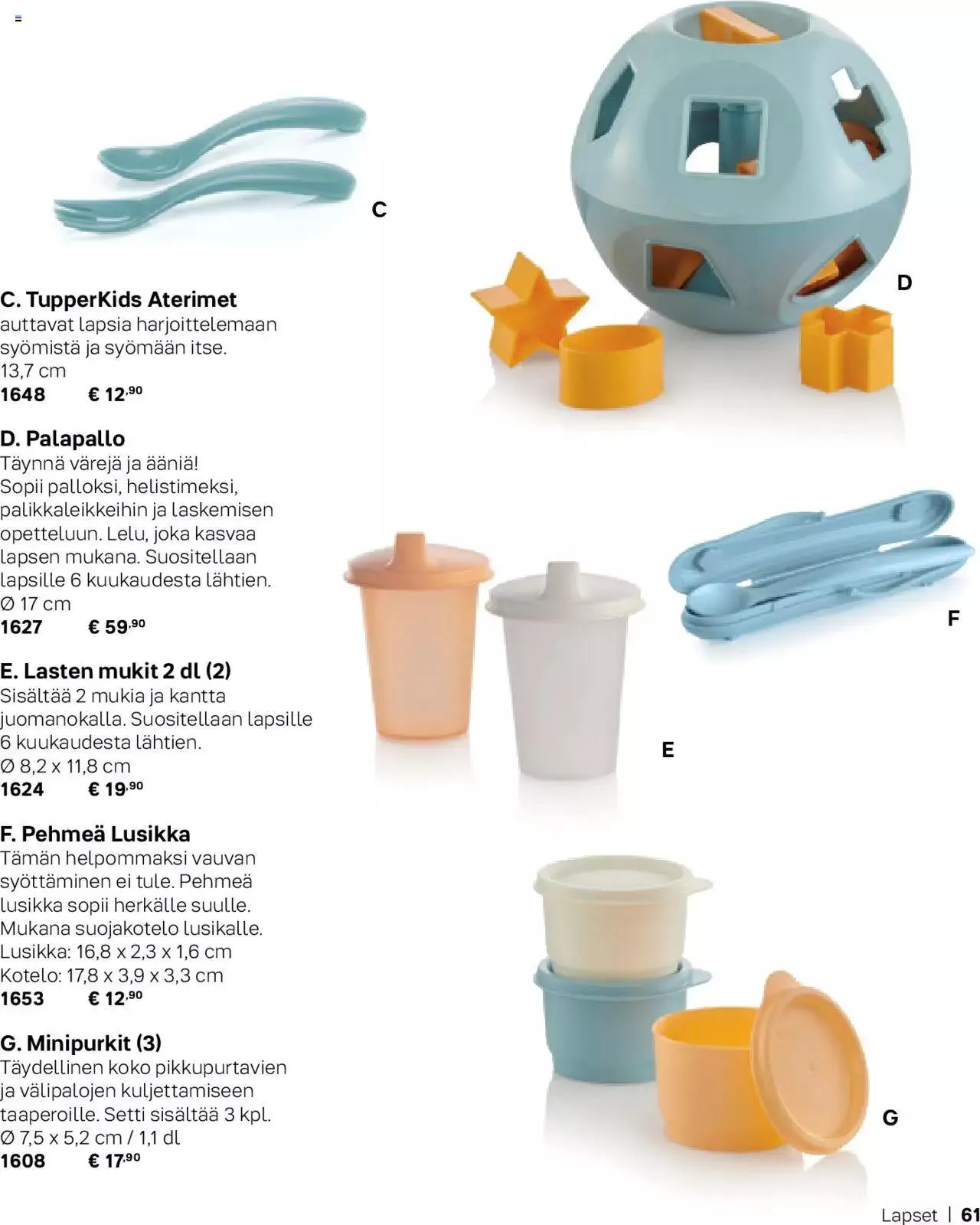 Tupperware tarjoukset Syksy / Talvi 2023-24 voimassa alkaen 29. syyskuuta - 31. joulukuuta 2023 - Tarjouslehti sivu 61