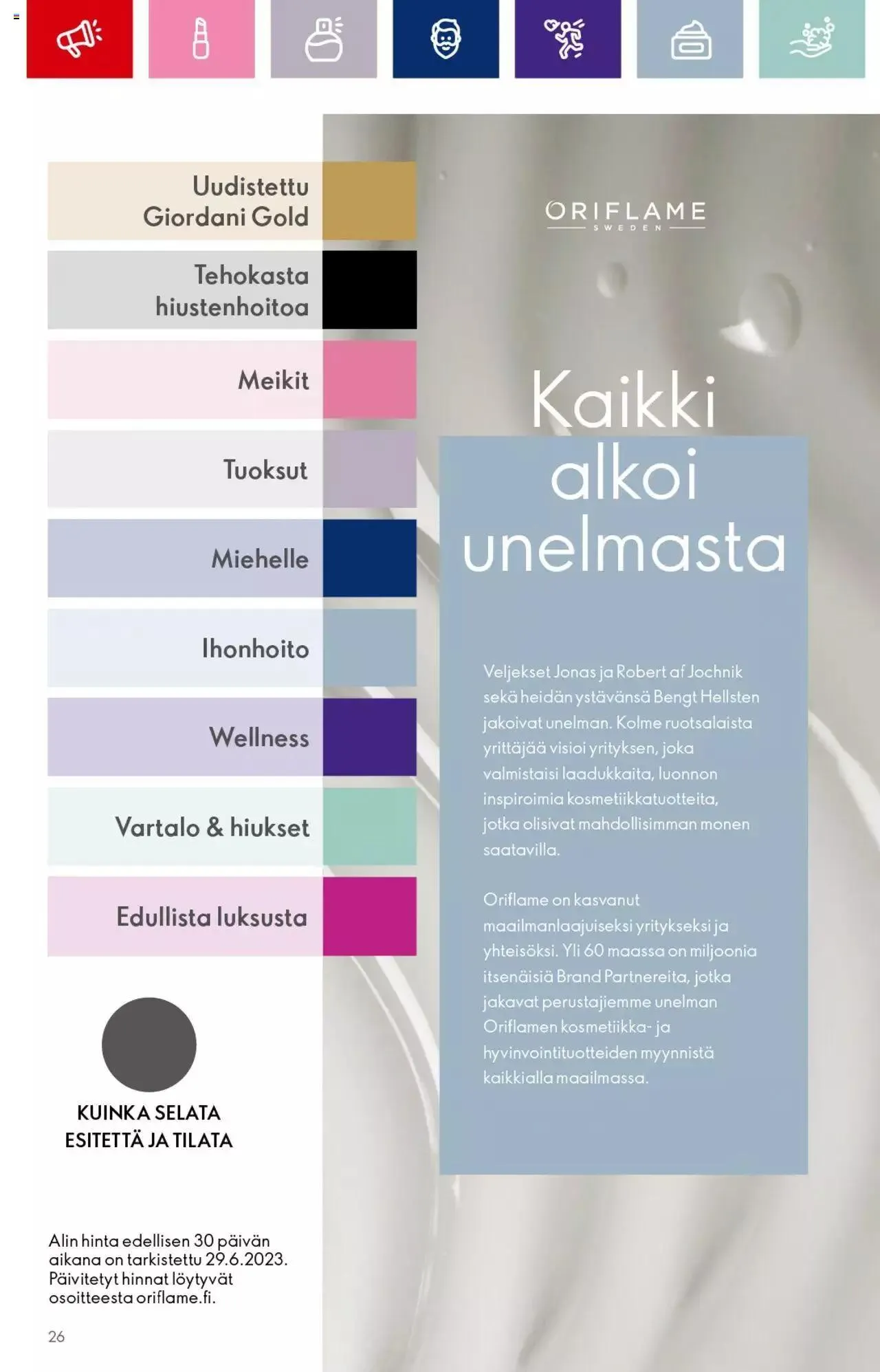 Oriflame - Esite 14 voimassa alkaen 13. syyskuuta - 3. lokakuuta 2023 - Tarjouslehti sivu 26