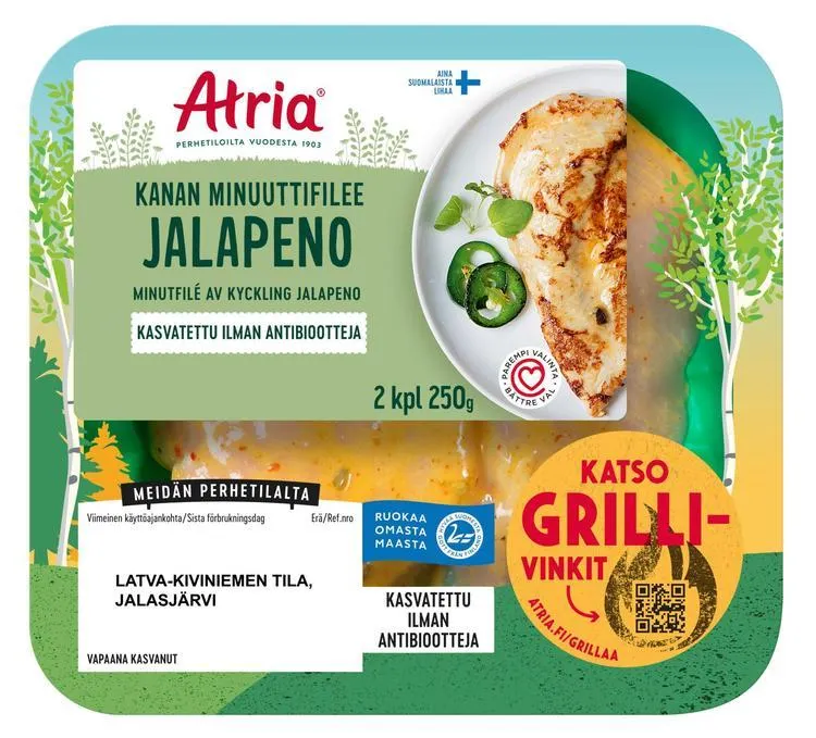 Atria Kanan Minuuttifilee Jalapeno 250g