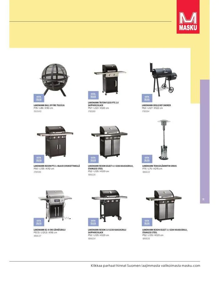 Kesa 2024 voimassa alkaen 20. maaliskuuta - 31. elokuuta 2024 - Tarjouslehti sivu 91