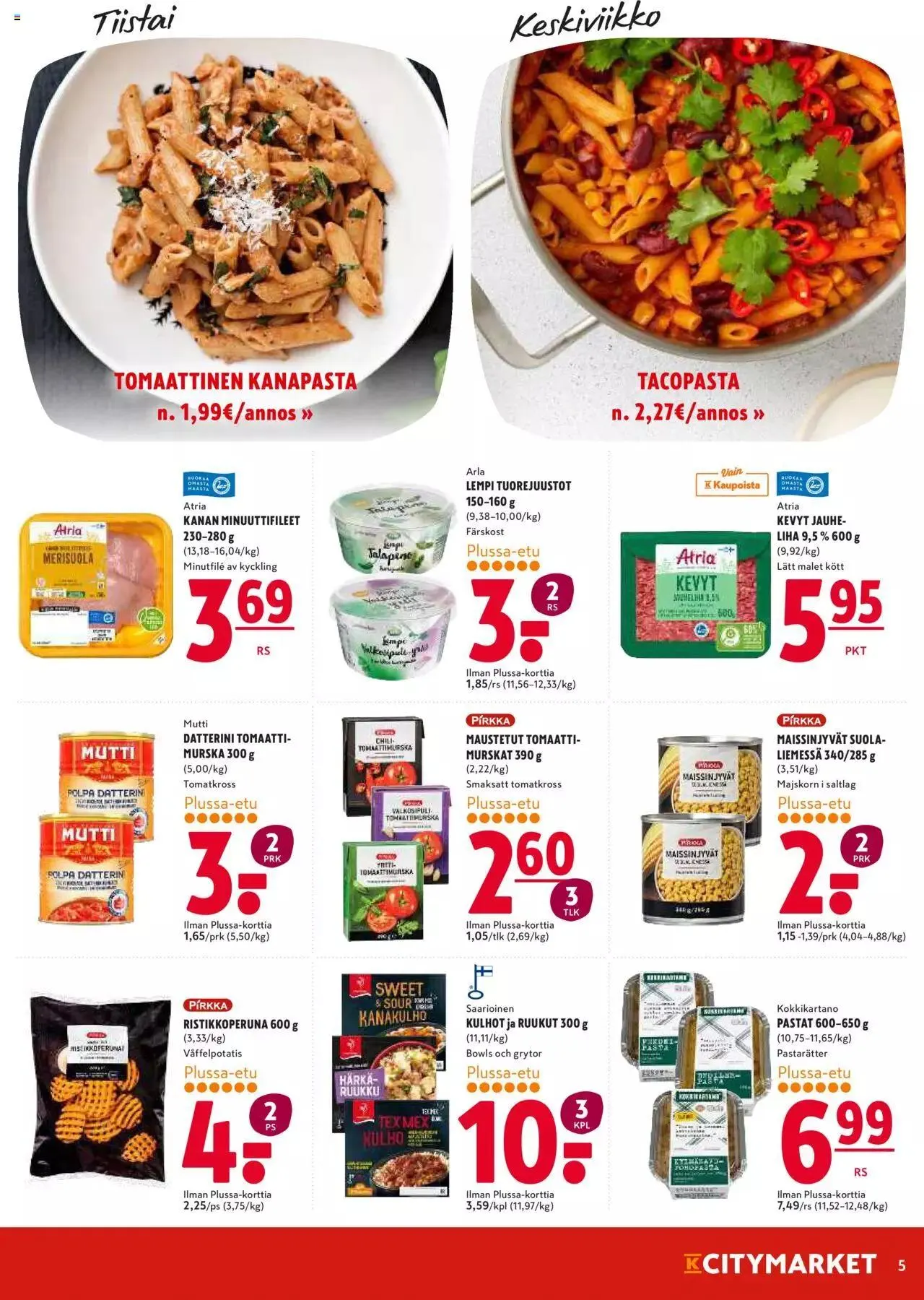 K-Citymarket - Tarjoukset voimassa alkaen 13. toukokuuta - 14. toukokuuta 2024 - Tarjouslehti sivu 5