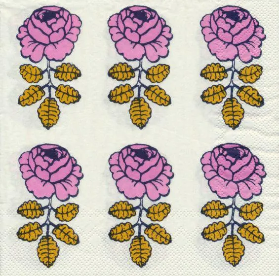 Marimekko lautasliina Vihkiruusu valkoinen 25 cm