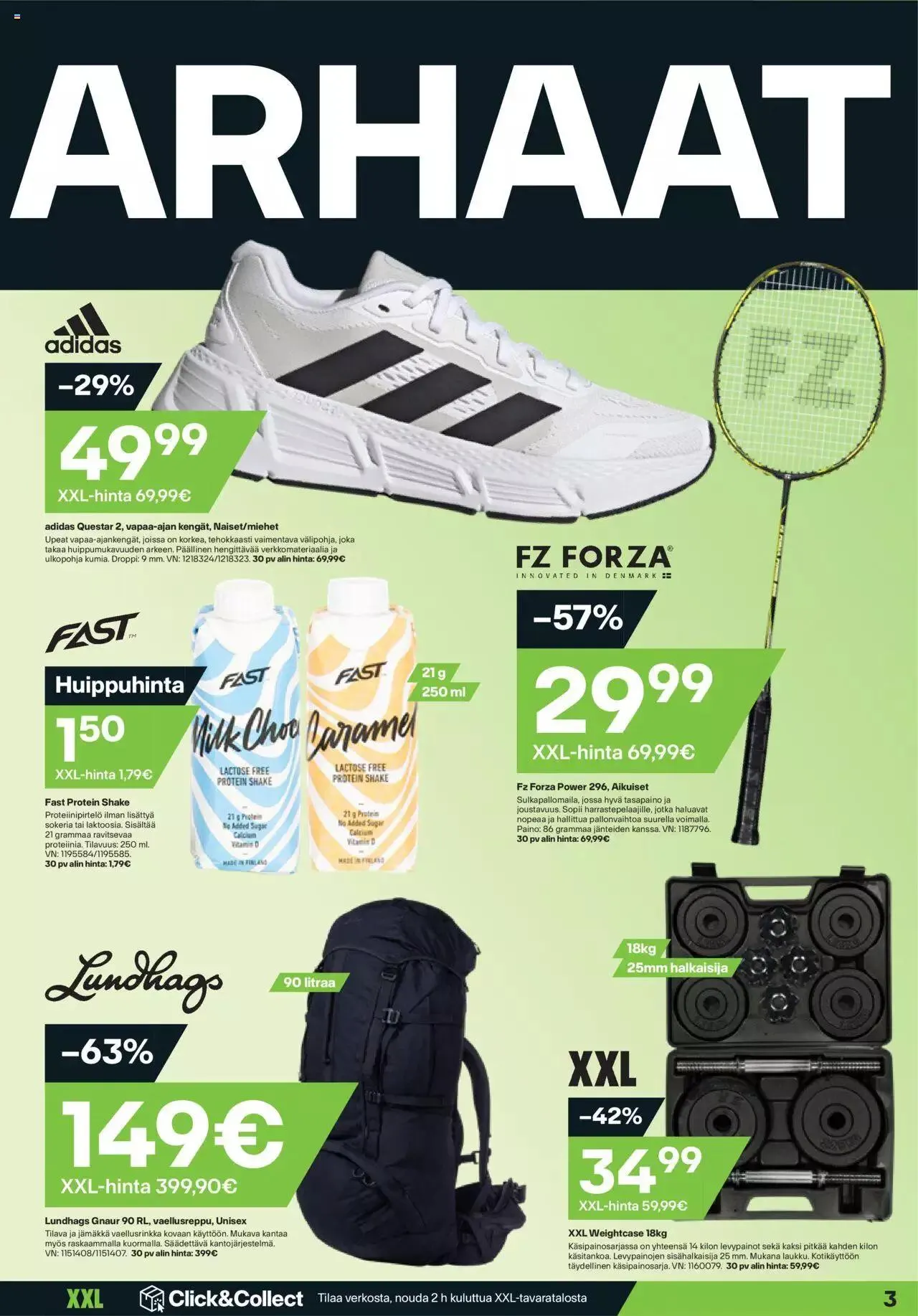 XXL tarjoukset voimassa alkaen 18. syyskuuta - 24. syyskuuta 2023 - Tarjouslehti sivu 3