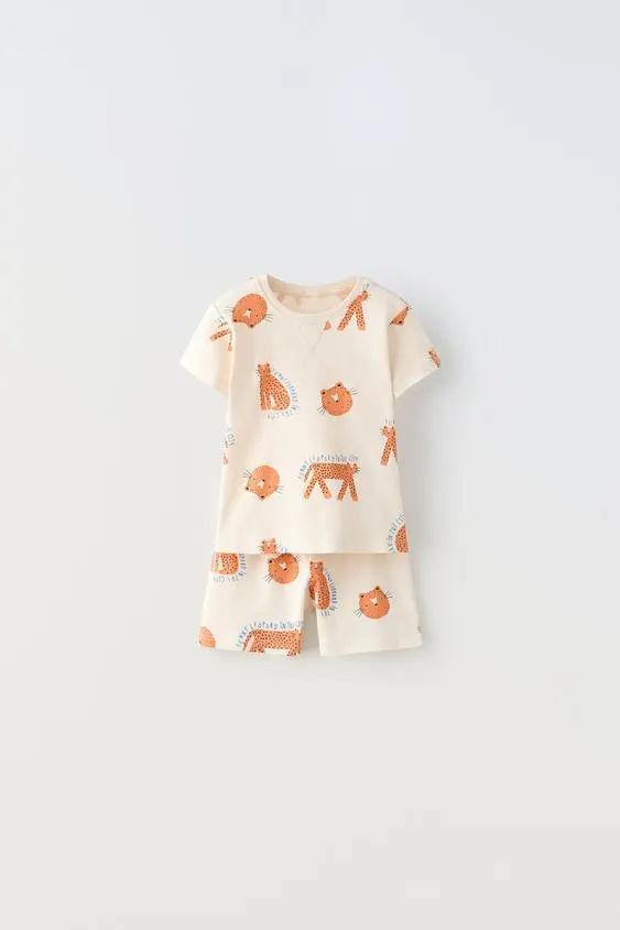 1-6 YEARS/ LEOPARD CO-ORD