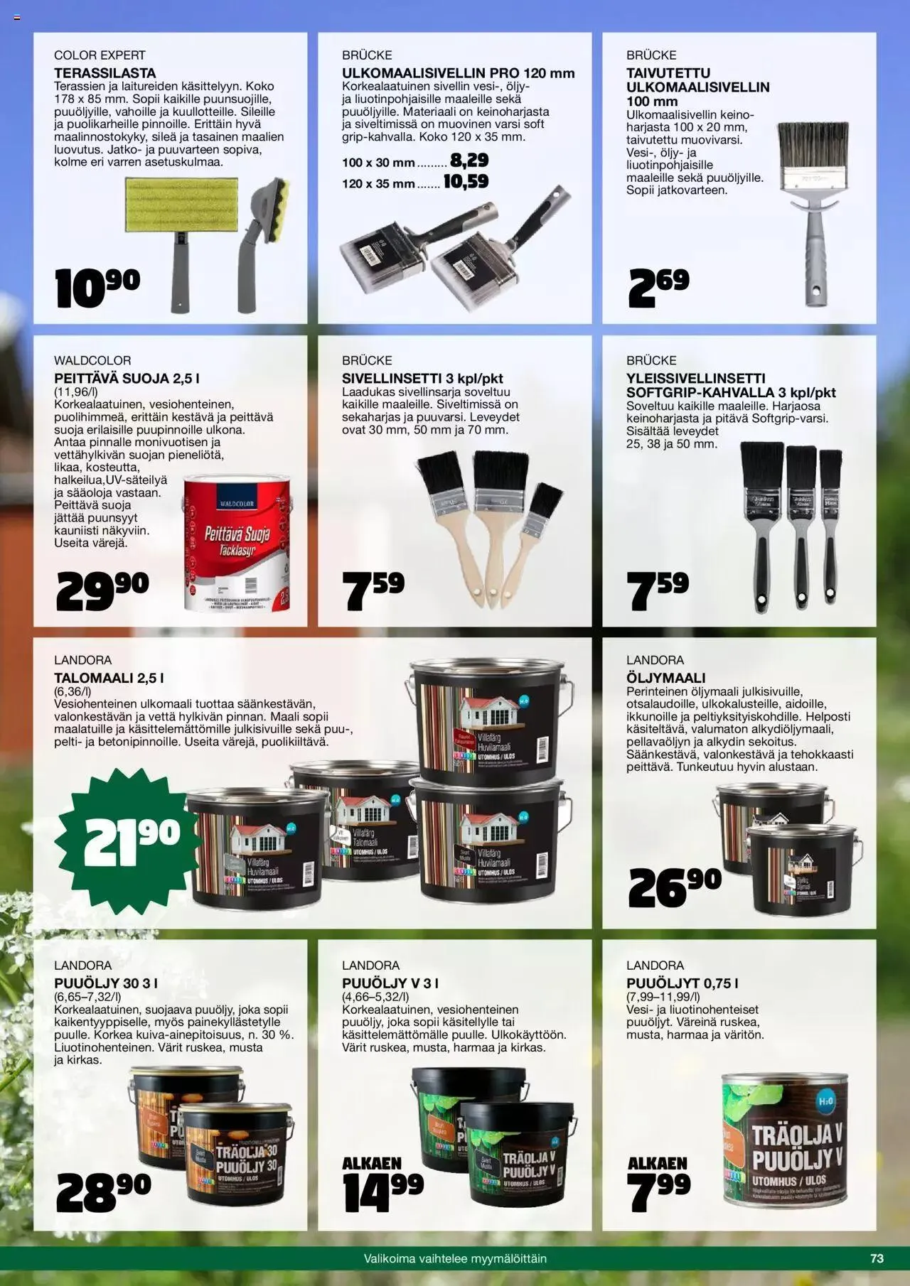 Tokmanni - Kesä 2023 voimassa alkaen 17. huhtikuuta - 31. joulukuuta 2023 - Tarjouslehti sivu 73
