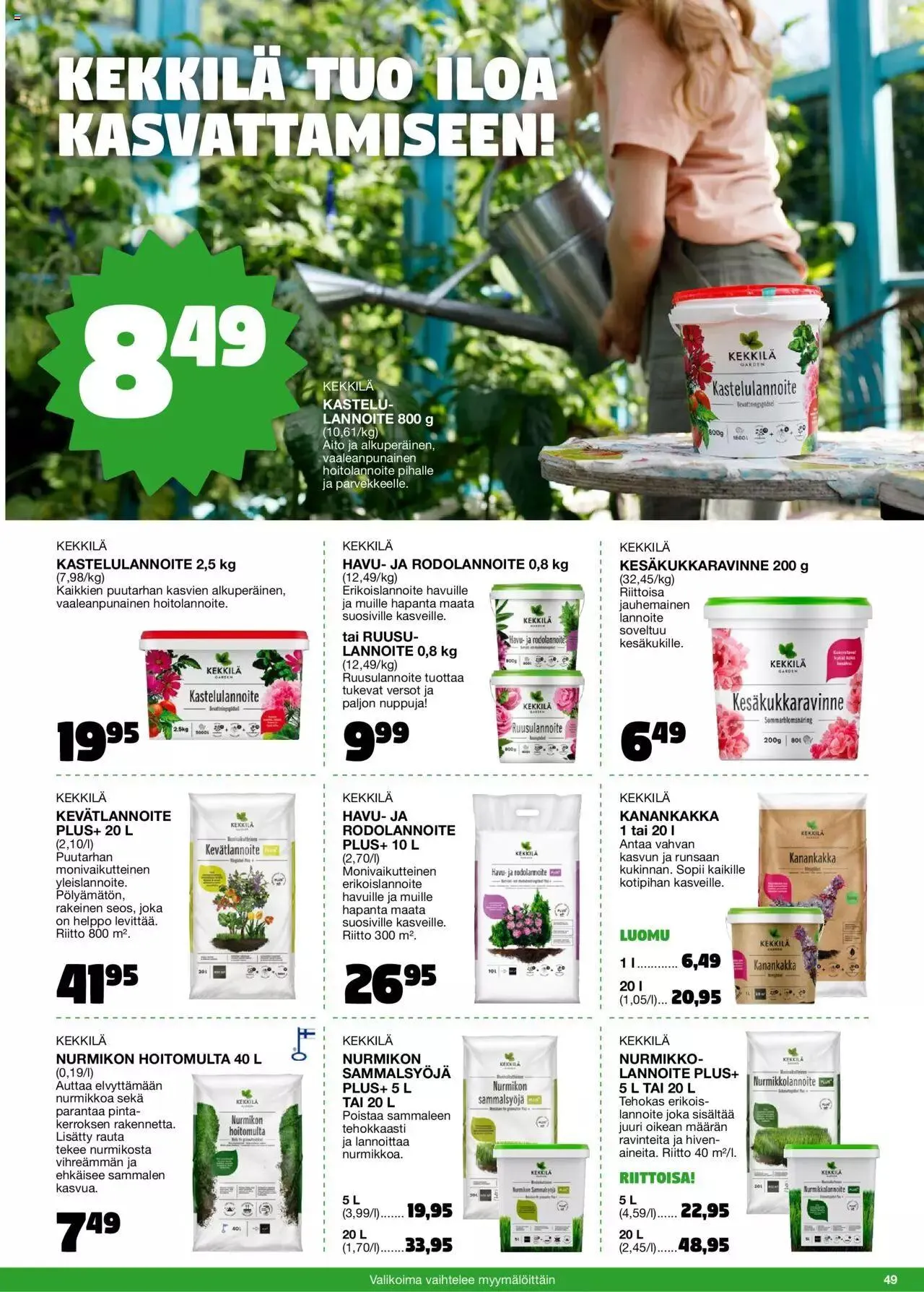 Tokmanni - Kesä 2023 voimassa alkaen 17. huhtikuuta - 31. joulukuuta 2023 - Tarjouslehti sivu 49