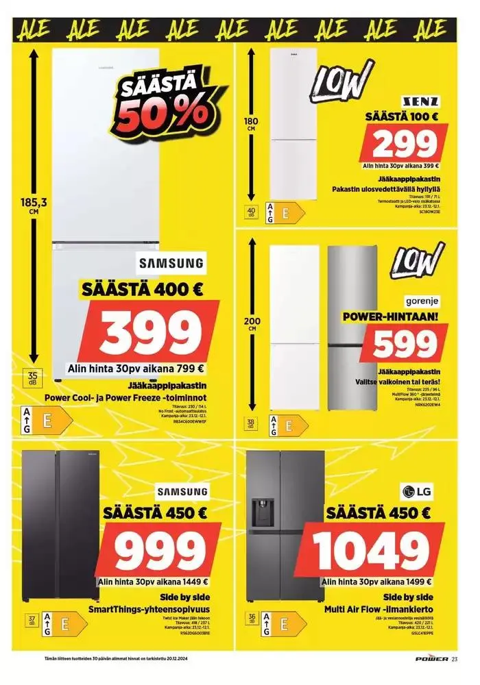 Power tarjoukset voimassa alkaen 30. joulukuuta - 19. tammikuuta 2025 - Tarjouslehti sivu 15