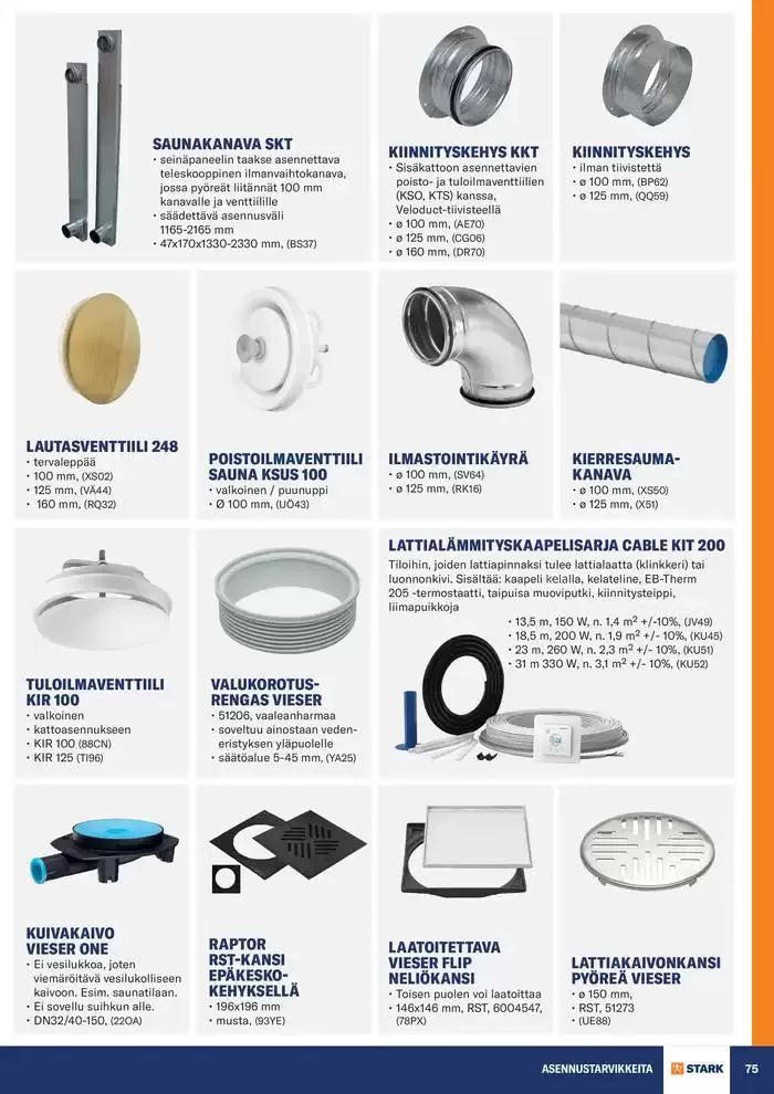Sauna voimassa alkaen 19. marraskuuta - 31. joulukuuta 2024 - Tarjouslehti sivu 75