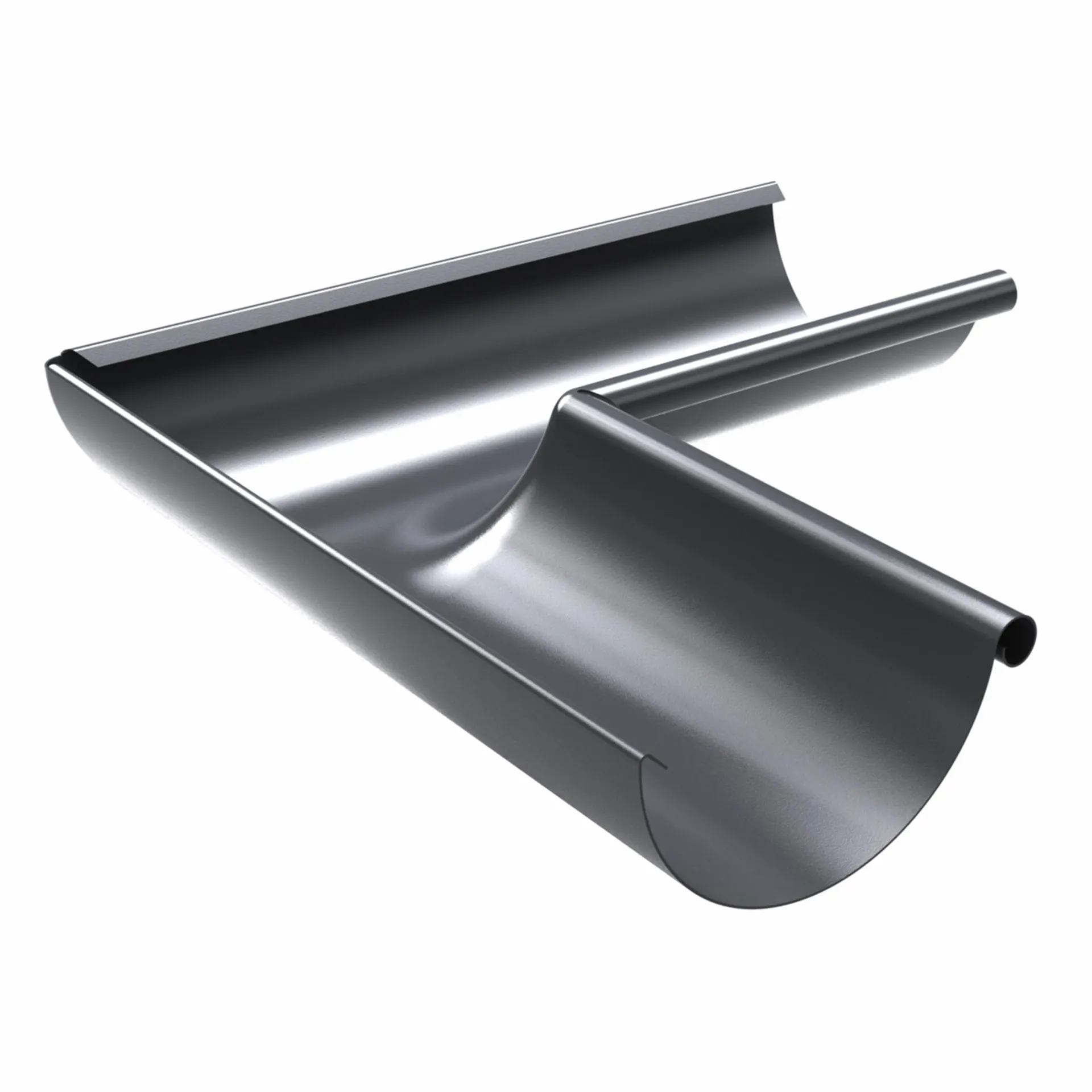 Kourun sisäkulma Ruukki 125/90 mm RR23 harmaa