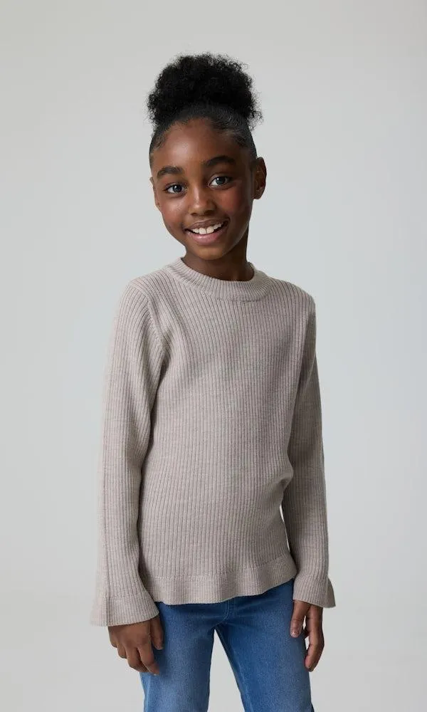 Joustinneulepusero 100 % merinovillaa