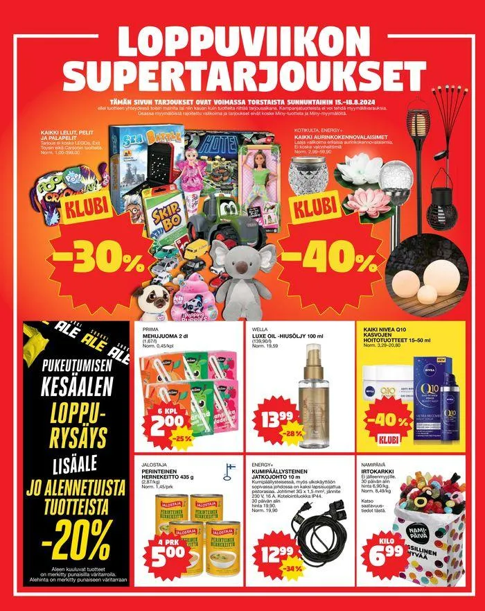 Tarjoussanomat voimassa alkaen 12. elokuuta - 26. elokuuta 2024 - Tarjouslehti sivu 24