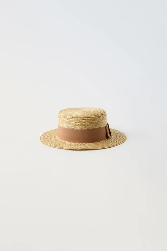 BOATER HAT WITH BOW