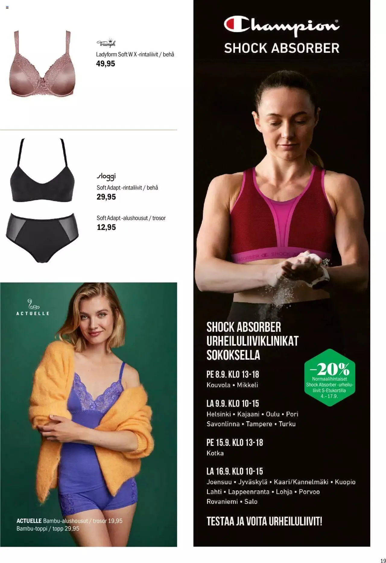 Sokos tarjoukset voimassa alkaen 4. syyskuuta - 8. lokakuuta 2023 - Tarjouslehti sivu 19