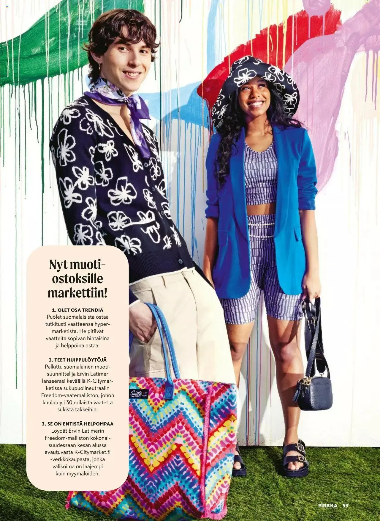 K-Market tarjoukset Pirkka 6–8/2023 voimassa alkaen 7. kesäkuuta - 29. elokuuta 2023 - Tarjouslehti sivu 59