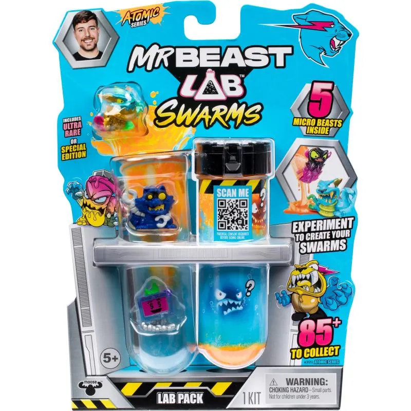 Hahmo MrBeast Lab 5 kpl Swarms Atomic
